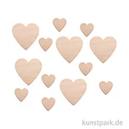 Artikelbild des Artikels “Holz-Herzen, 4 - 8 cm, 31 Stück sortiert “