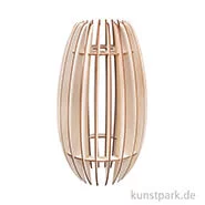 Artikelbild des Artikels “Holz Lamellenlampe - Helsinki, 20 x 20 x 35 cm “