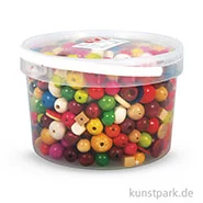 Artikelbild des Artikels “Holz-Perlen Mix bunt, 16-25 mm 1200 g“