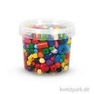 Artikelbild des Artikels “Holz-Perlen Mix bunt, 4-16 mm 380 g“
