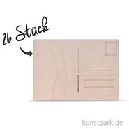 Artikelbild des Artikels “Holz Postkarte - 26 Stück “