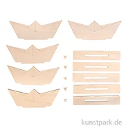 Artikelbild des Artikels “Holz Schiff zum Stellen, Natur, 11,5 x 4 cm, 15-teilig “
