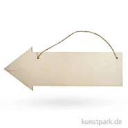 Artikelbild des Artikels “Holz Schild mit Jutegarn - Pfeil “