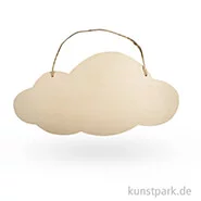 Artikelbild des Artikels “Holz Schild mit Jutegarn - Wolke “