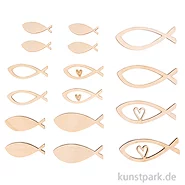 Artikelbild des Artikels “Holz Streuteile Fische, Natur, 4-6 cm, 16 Stück “