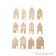 Artikelbild des Artikels “Holz Streuteile Nordic Häuser, Natur, 3,5-4,2 cm, 12 Stück “