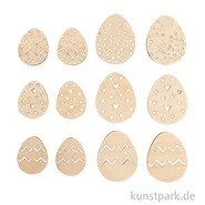Artikelbild des Artikels “Holz Streuteile Osterei, Natur, 3+4 cm, 12 Stück “