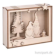 Artikelbild des Artikels “Holzbausatz Motivrahmen - Wichtel, 16-teilig, 15,5 x 3,8 x 12,5 cm “