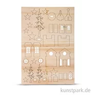 Artikelbild des Artikels “Holzbausatz Weihnachtskirche, 37 Teile “