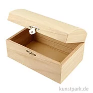 Artikelbild des Artikels “Holzbox mit Deckel, Schatzkiste, 16,5 x 11 x 8,55 cm “