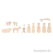 Artikelbild des Artikels “Holzdeko Krippenfiguren, Natur, 1-7,5 cm, Stärke 6 mm, 12 Stück “