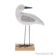 Artikelbild des Artikels “Holzdeko Möwe Aufsteller mit Metall-Flügeln, Weiß, 21 x 17 x 5 cm “
