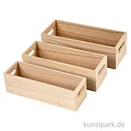 Artikelbild des Artikels “Holzkasten mit Griff - 3 Stück sortiert “