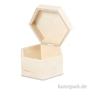 Artikelbild des Artikels “Holzkiste sechseckig, 10,5x6,6 cm “
