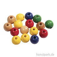 Artikelbild des Artikels “Holzperlen Mix Bunt, Poliert, Durchmesser 10 mm, 52 Stück “