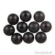 Artikelbild des Artikels “Holzperlen, Schwarz, matt, 20 mm, 8 Stück “