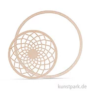 Artikelbild des Artikels “Holzscheibe Dream mit 18 cm Ring - filigran, 13 cm, 2 Stück “
