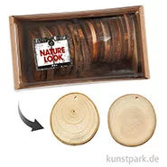 Artikelbild des Artikels “Holzscheiben mit Loch, 5-7 cm, 25 Stück sortiert “