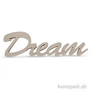 Artikelbild des Artikels “Holzschrift Dream - Taupe, 10x4,5x1 cm “