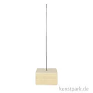 Artikelbild des Artikels “Holzsockel Größe 7 x 7 cm mit Metallstab Höhe 30 cm “