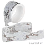 Artikelbild des Artikels “Hotex Chiffonband mit Draht - Hirsch Hellblau - 40 mm x 2 m “