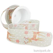 Artikelbild des Artikels “Hotex Chiffonband mit Draht - Hirsch Rot - 40 mm x 2 m “