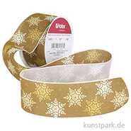 Artikelbild des Artikels “Hotex Chiffonband mit Draht - Sterne Mittelbraun - 40 mm x 2 m “