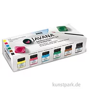 Artikelbild des Artikels “KREUL Javana Seidenmalfarben-Set - Grundfarben mit 6  x 20 ml und Zubehör “