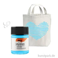 Artikelbild des Artikels “KREUL Javana Stoffmalfarbe fluoreszierend, 50 ml Einzelfarbe | Leuchtblau“