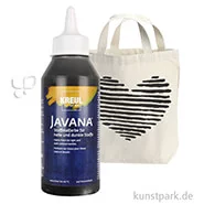 Artikelbild des Artikels “KREUL Javana Stoffmalfarbe für helle und dunkle Stoffe 250 ml | Schwarz“
