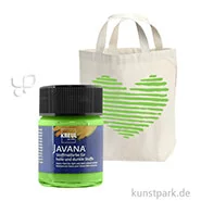 Artikelbild des Artikels “KREUL Javana Stoffmalfarbe für helle und dunkle Stoffe 50 ml | Blattgrün“