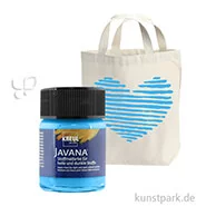 Artikelbild des Artikels “KREUL Javana Stoffmalfarbe für helle und dunkle Stoffe 50 ml | Blau“