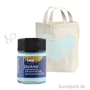 Artikelbild des Artikels “KREUL Javana Stoffmalfarbe für helle und dunkle Stoffe 50 ml | Eisblau“