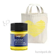 Artikelbild des Artikels “KREUL Javana Stoffmalfarbe für helle und dunkle Stoffe 50 ml | Gelb“