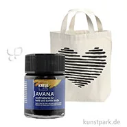 Artikelbild des Artikels “KREUL Javana Stoffmalfarbe für helle und dunkle Stoffe 50 ml | Schwarz“