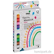 Artikelbild des Artikels “KREUL Textil Marker medium Junior Set mit 12 Stoffmalstifte “