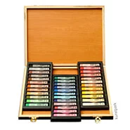 Artikelbild des Artikels “JAXELL Pastellkreide, 72 Stifte im Holzkasten “