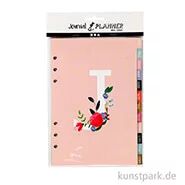 Artikelbild des Artikels “Kalendereinlagen für Kreativbücher - Blumendesign Lila-Gold-Rosa, 12 Seiten “