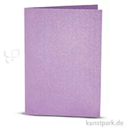 Artikelbild des Artikels “Karte mit Umschlag in Perlmuttoptik, 4 Sets 10,5 x 15 cm | Lila“
