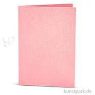 Artikelbild des Artikels “Karte mit Umschlag in Perlmuttoptik, 4 Sets 10,5 x 15 cm | Rosa“
