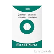 Artikelbild des Artikels “Karteikarten Liniert - weiß, 100 Stück DIN A5“