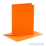Artikelbild des Artikels “Karten und Kuverts, 6 Sets 15 x 10.5 cm | Orange“