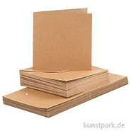 Artikelbild des Artikels “Karten und Kuverts - Natur, 15 x 15 cm, 50 Sets “