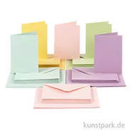 Artikelbild des Artikels “Karten und Kuverts - Pastellfarben, 10,5 x 15 cm, 50 Sets “