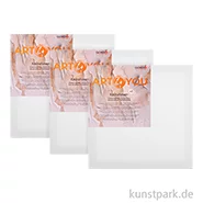 Artikelbild des Artikels “Keilrahmen Set ART4YOU - Leinwände zum Bemalen, 3 Stück, 30 x 30 cm “