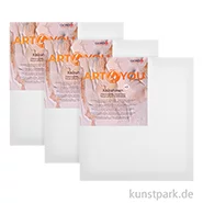 Artikelbild des Artikels “Keilrahmen Set ART4YOU - Leinwände zum Bemalen, 3 Stück, 40 x 50 cm “