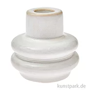 Artikelbild des Artikels “Kerzenhalter Altweiß, Porzellan, 7,5 x 7,3 x 7,5 cm “