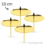Artikelbild des Artikels “Kerzenhalter aus Metall - Goldfarben, 4 Stück 10 cm“