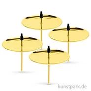 Artikelbild des Artikels “Kerzenhalter aus Metall - Goldfarben, 4 Stück “