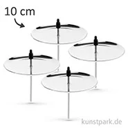 Artikelbild des Artikels “Kerzenhalter aus Metall - Silberfarben, 4 Stück 10 cm“